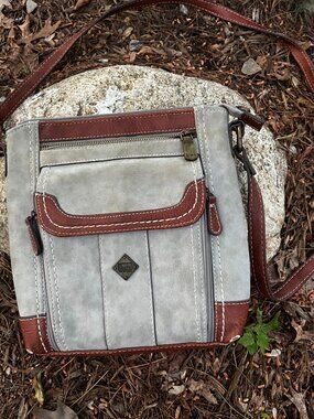 Born (BOC) Leather Sude Crossbody Bag